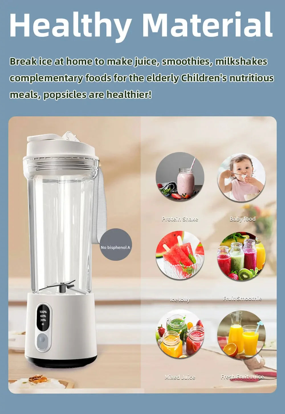 FreshMix Pulse Portable Blender